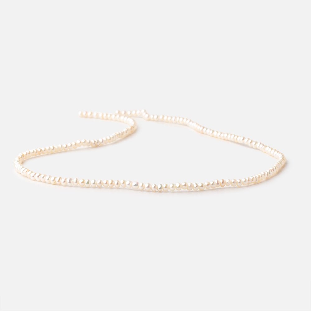 3mm Creamy White Off Round Freshwater Pearls 15 inch 168 pieces (ONLINE ORDER ONLY)