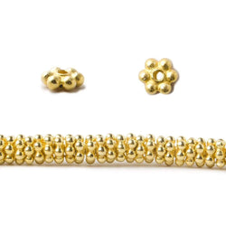 3mm Daisy Spacers with Sterling Silver Base 4 inch 78 Beads (ONLINE ORDER ONLY)