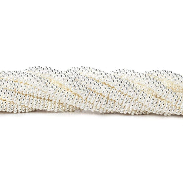 3mm Daisy Spacers with Sterling Silver Base 4 inch 78 Beads (ONLINE ORDER ONLY)