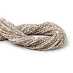 3mm Dark Champagne Zircon Faceted Rondelle 13.5 inch 212 Beads (ONLINE ORDER ONLY)