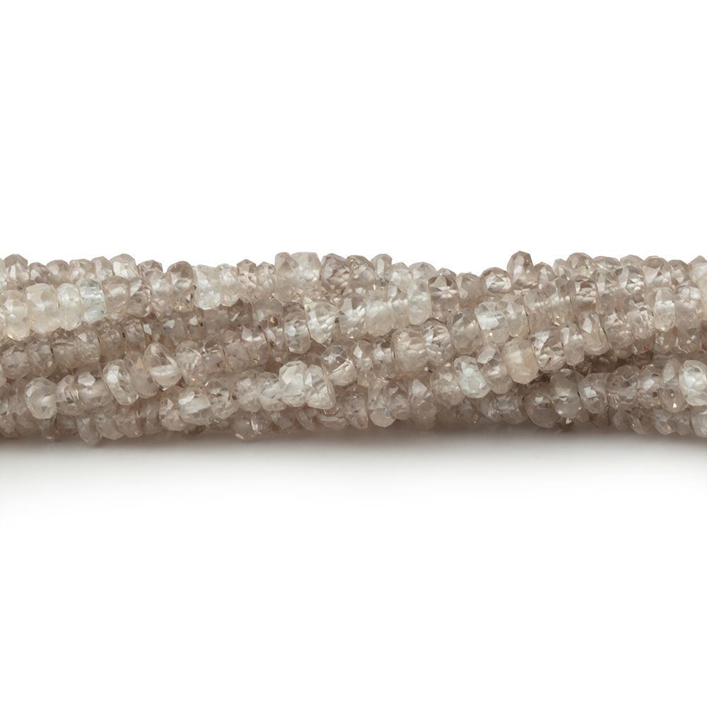 3mm Dark Champagne Zircon Faceted Rondelle 13.5 inch 212 Beads (ONLINE ORDER ONLY)
