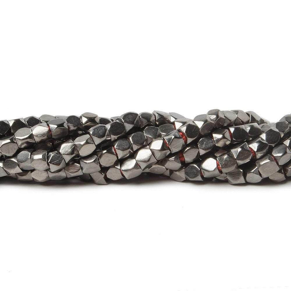 3mm Hand Polished Faceted Nugget Beads 8 inch 72 pieces (ONLINE ORDER ONLY)