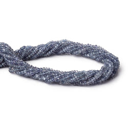 3mm Iolite Faceted Rondelle Beads 14 inch 185 pieces (ONLINE ORDER ONLY)