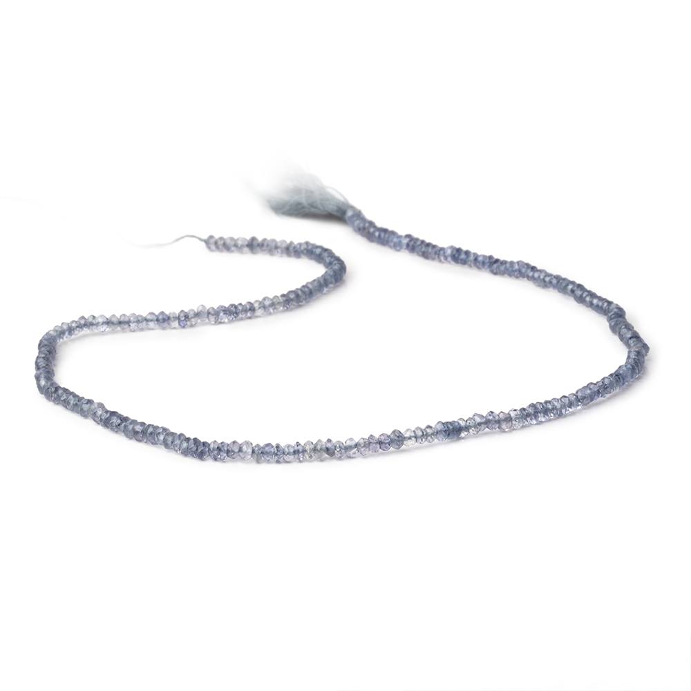 3mm Iolite Faceted Rondelle Beads 14 inch 185 pieces (ONLINE ORDER ONLY)