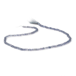 3mm Iolite Faceted Rondelle Beads 14 inch 185 pieces (ONLINE ORDER ONLY)