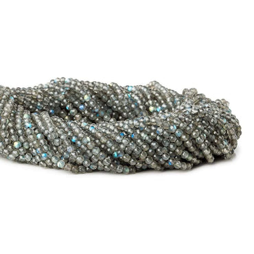 3mm Labradorite Micro Faceted Round Beads 13 inch 120 pieces (ONLINE ORDER ONLY)
