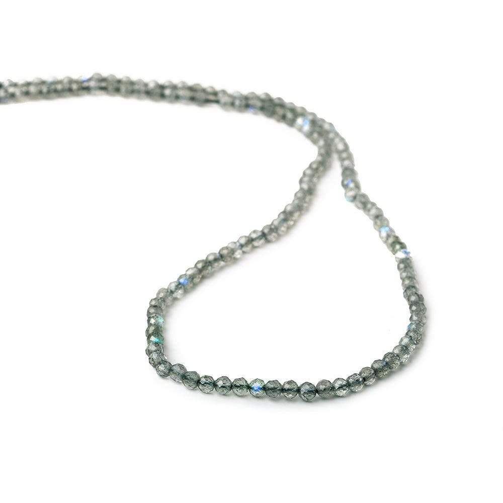 3mm Labradorite Micro Faceted Round Beads 13 inch 120 pieces (ONLINE ORDER ONLY)