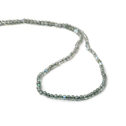 3mm Labradorite Micro Faceted Round Beads 13 inch 120 pieces (ONLINE ORDER ONLY)