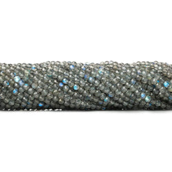3mm Labradorite Micro Faceted Round Beads 13 inch 120 pieces (ONLINE ORDER ONLY)