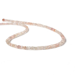 3mm Light Pink Sapphire Faceted Rondelle Beads 14 inch 180 pieces (ONLINE ORDER ONLY)