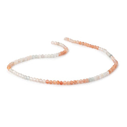 3mm Madagascar Sunstone Micro Faceted Round Beads 12.5 inch 110 pieces (ONLINE ORDER ONLY)