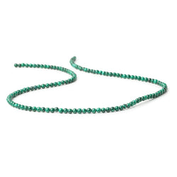 3mm Malachite Plain Round Beads 15.75 inch 130 pieces (ONLINE ORDER ONLY)