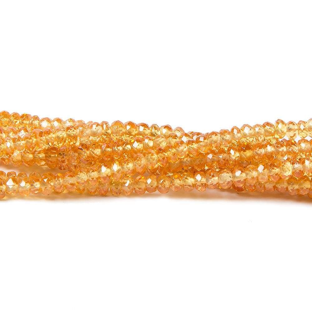 3mm Mandarin Garnet Beads Faceted Rondelle 16 inch 232 pieces (ONLINE ORDER ONLY)