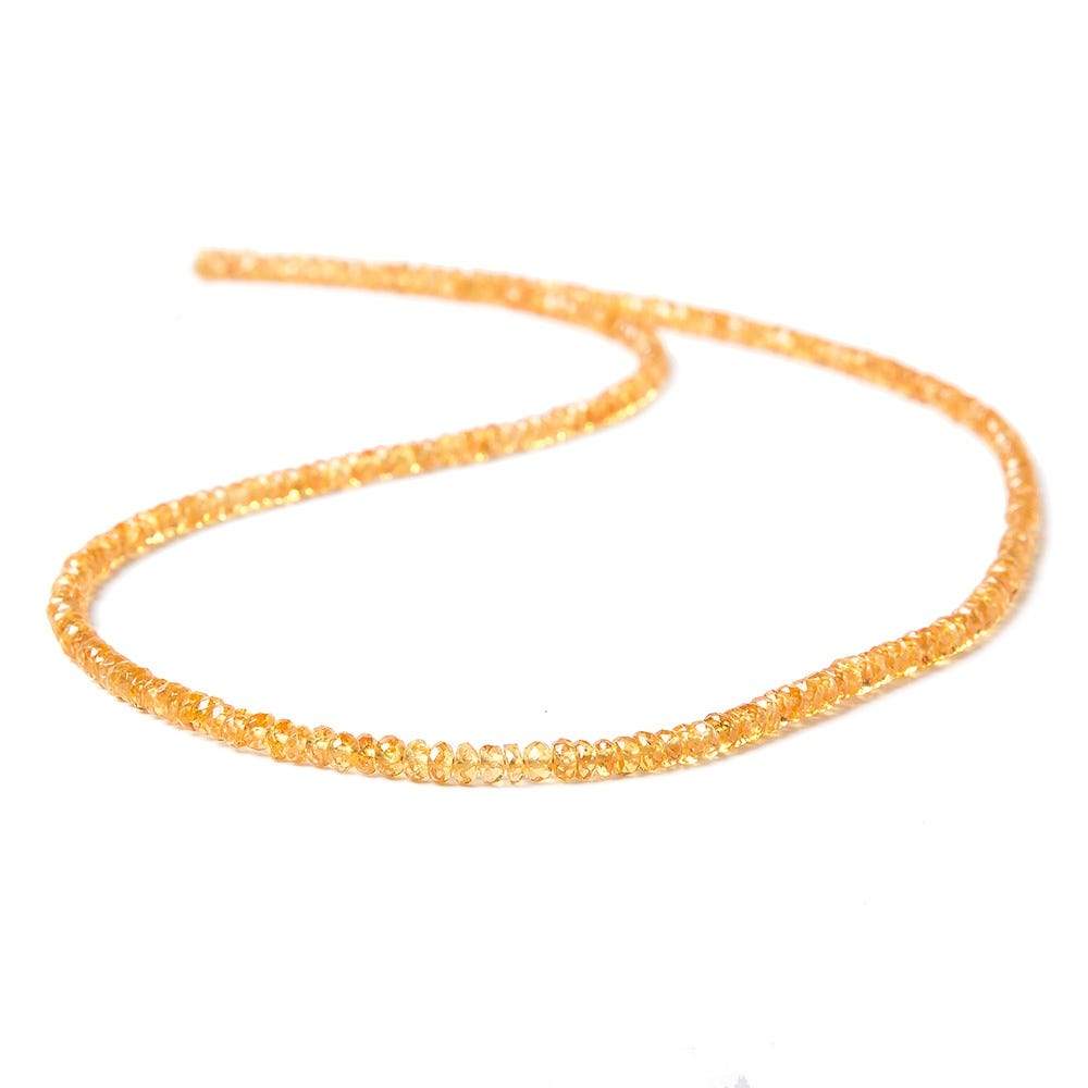 3mm Mandarin Garnet Beads Faceted Rondelle 16 inch 232 pieces (ONLINE ORDER ONLY)