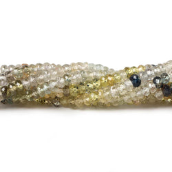 3mm Multi Color Fancy Sapphire Faceted Rondelle Beads 14.5 inch 180 pieces (ONLINE ORDER ONLY)