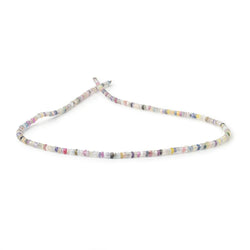3mm Multi Color Sapphire Faceted Rondelle Beads 16 inch 215 pieces (ONLINE ORDER ONLY)