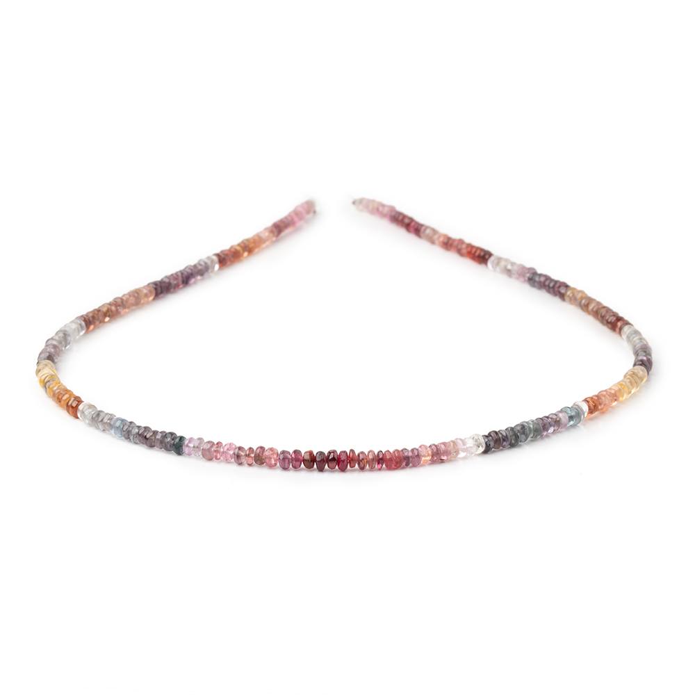 3mm Multi Color Spinel Plain Rondelle Beads 15.75 inch 215 pieces (ONLINE ORDER ONLY)
