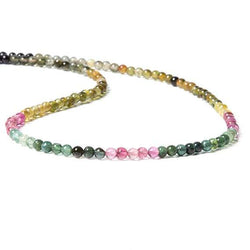 3mm Multi Color Tourmaline Beads Plain Round 14.5 inch 115 pcs (ONLINE ORDER ONLY)