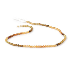 3mm Multi Color Tourmaline Micro Faceted Round Beads 12.25 inch 114 pieces (ONLINE ORDER ONLY)