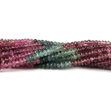 3mm Multi Color Tourmaline plain rondelle beads 13.5 inch 200 pieces AA (ONLINE ORDER ONLY)