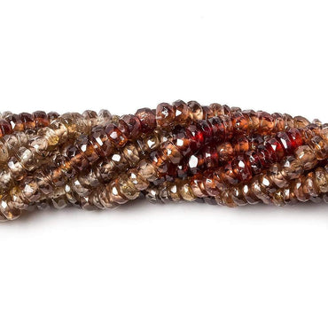 3mm Multi-color Zircon Faceted Rondelle 16 inch 280 pieces (ONLINE ORDER ONLY)