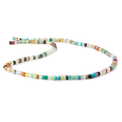 3mm Multi Gemstone Faceted Rondelle Beads 13 inch 145 pieces (ONLINE ORDER ONLY)