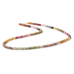 3mm Multi Gemstone Faceted Rondelle Beads 13 inch 150 pcs (ONLINE ORDER ONLY)
