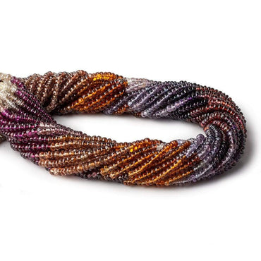 3.5mm Multi Gemstone Plain Rondelle Beads 13.5 inch 160 pieces (ONLINE ORDER ONLY)