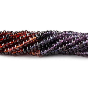 3.5mm Multi Gemstone Plain Rondelle Beads 13.5 inch 160 pieces (ONLINE ORDER ONLY)