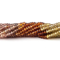 3mm Multi-gemstone Plain Rondelle Beads 13.5 inch 185 pieces (ONLINE ORDER ONLY)