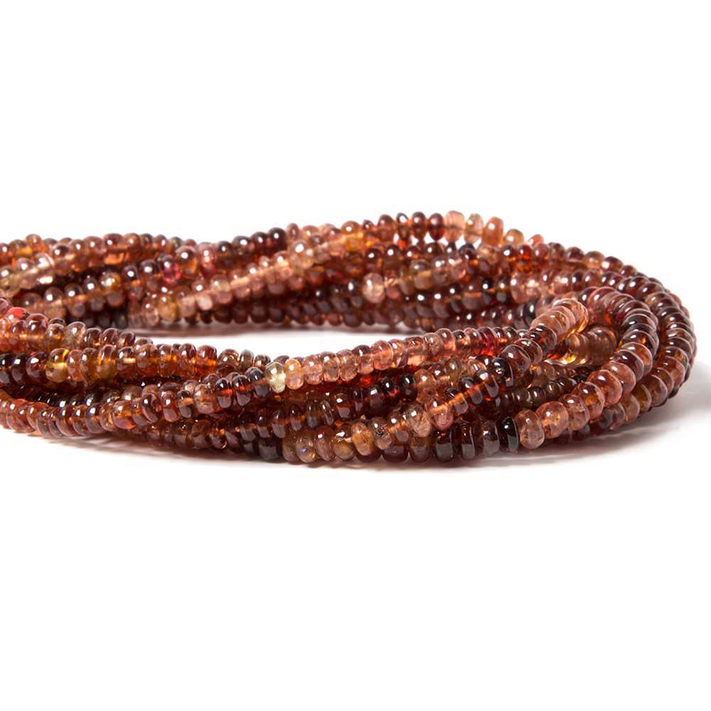 3mm MultiColor Spinel plain rondelle Beads 16 inch 220 pieces (ONLINE ORDER ONLY)