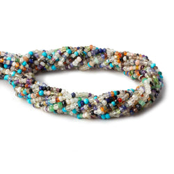3mm MultiGemstone Faceted Rondelle Beads 13 inch 155 pieces (ONLINE ORDER ONLY)