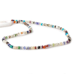 3mm MultiGemstone Faceted Rondelle Beads 13 inch 155 pieces (ONLINE ORDER ONLY)
