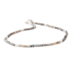 3mm Mystic Labradorite & Moonstone Micro Faceted Rondelles 12.5 inch 136 beads (ONLINE ORDER ONLY)