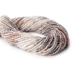 3mm Mystic Multi Color Moonstone Micro Faceted Rounds 12.5 inch 115 beads AA (ONLINE ORDER ONLY)