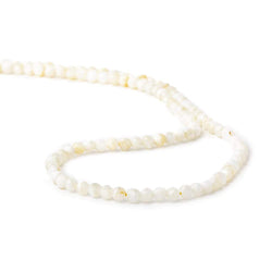 3mm Natural Cream Mother of Pearl microfaceted round beads 13 inch 100 pieces (ONLINE ORDER ONLY)