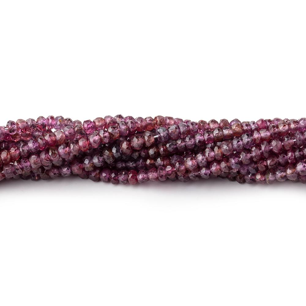 3mm Ombré Plum Sapphire Faceted Rondelle Beads 16 inch 196 pieces (ONLINE ORDER ONLY)