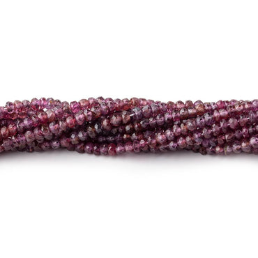 3mm Ombré Plum Sapphire Faceted Rondelle Beads 16 inch 196 pieces (ONLINE ORDER ONLY)