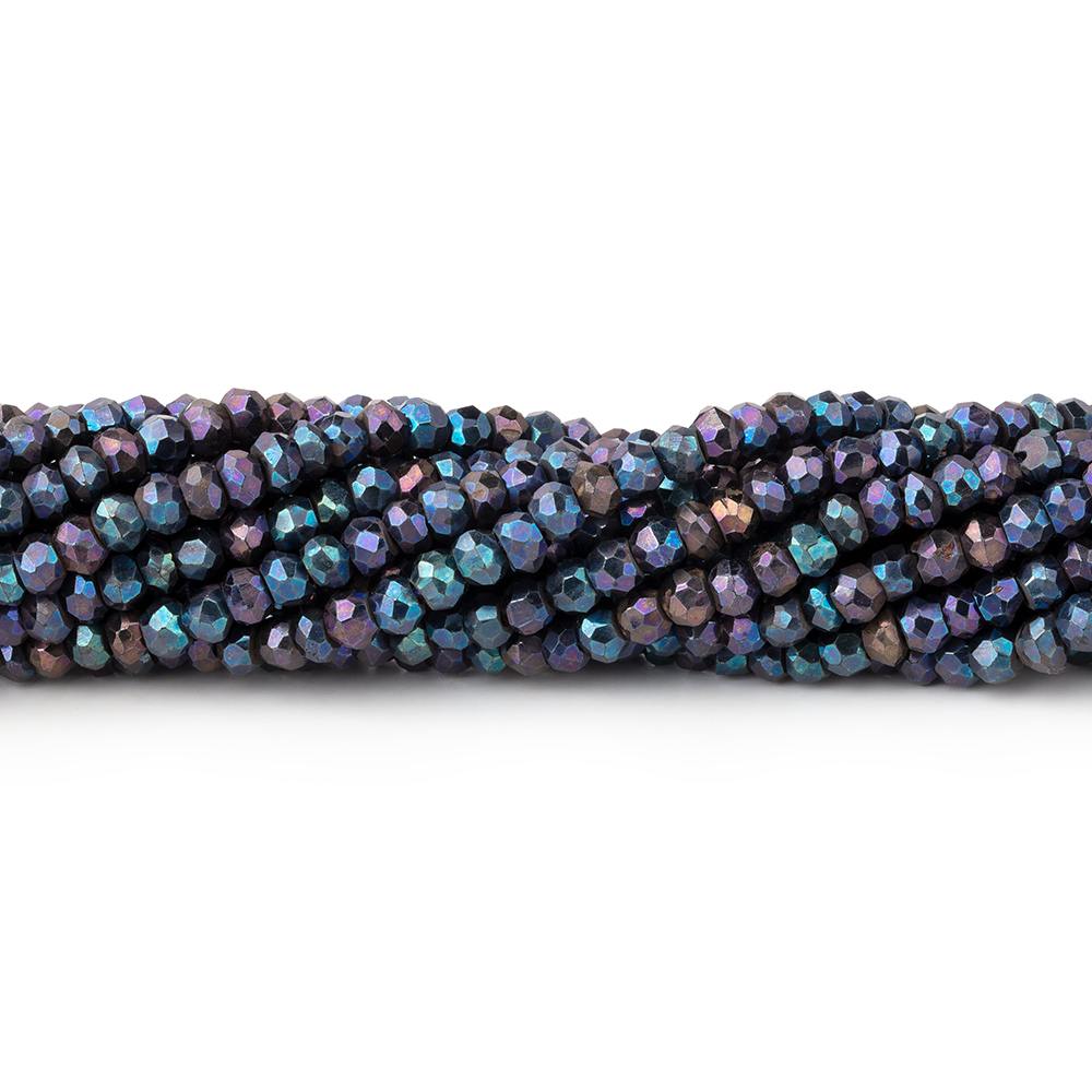3mm Peacock Mystic Spinel Faceted Rondelle Beads 13 inch 150 pieces (ONLINE ORDER ONLY)