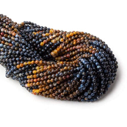 3mm Pietersite MicroFaceted Rounds 12 inch 98 beads A (ONLINE ORDER ONLY)