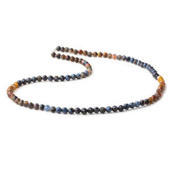 3mm Pietersite MicroFaceted Rounds 12 inch 98 beads A (ONLINE ORDER ONLY)
