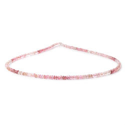 3mm Pink Afghani Tourmaline Plain Rondelles 16 inch 215 Beads (ONLINE ORDER ONLY)