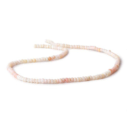 3mm Pink Peruvian Opal Faceted Rondelle Beads 13 inch 155 pieces (ONLINE ORDER ONLY)
