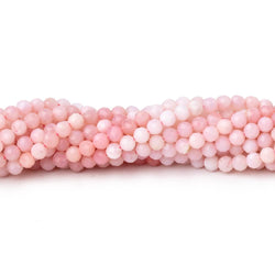 3mm Pink Peruvian Opal Micro Faceted Round Beads 12.5 inch 108 pieces (ONLINE ORDER ONLY)