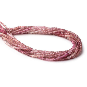 3.5mm Pink Tourmaline Faceted Rondelle Beads 14 inch 190 pieces AAA (ONLINE ORDER ONLY)