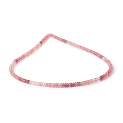 3.5mm Pink Tourmaline Faceted Rondelle Beads 14 inch 190 pieces AAA (ONLINE ORDER ONLY)