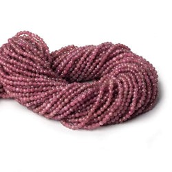 3mm Pink Tourmaline micro faceted rounds 13 inch 115 beads (ONLINE ORDER ONLY)