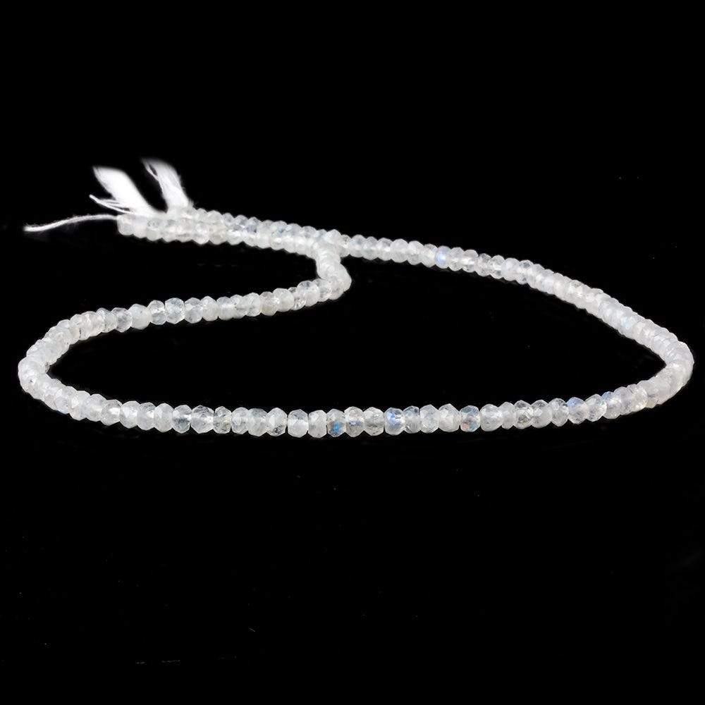 3mm Rainbow Moonstone faceted rondelle beads 13 inch 115 pieces (ONLINE ORDER ONLY)