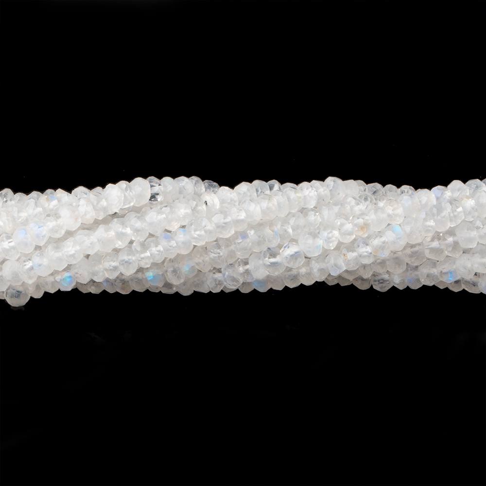 3mm Rainbow Moonstone Faceted Rondelle Beads 13.5 inches 174 pieces (ONLINE ORDER ONLY)