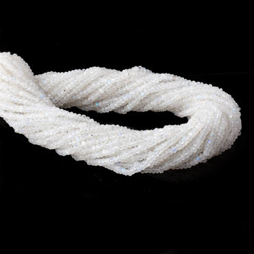 3mm Rainbow Moonstone Faceted Rondelle Beads 13.5 inches 174 pieces (ONLINE ORDER ONLY)